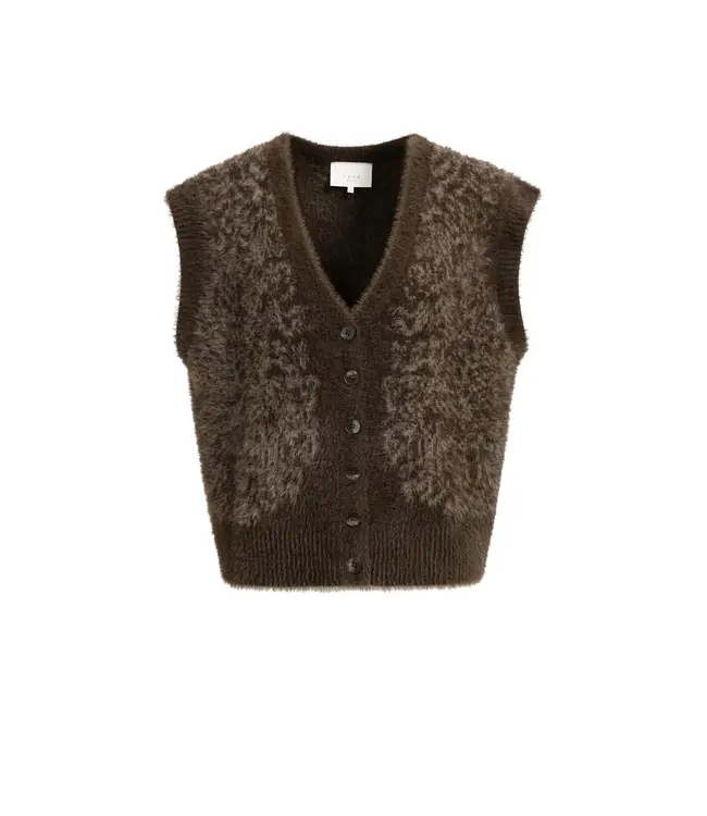 Mouwloze knit vest