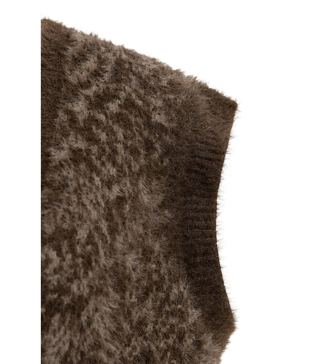 Mouwloze knit vest