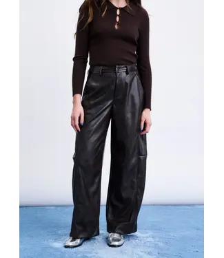 FRNCH Nemea leather pants