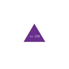 Plakfiguren driehoek in verschillende kleuren 25x25x25 mm