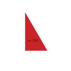 Plakfiguren driehoeken in gemengde kleuren ( 25x43x50 mm)