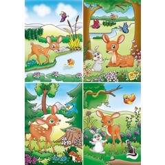 Reuzewenskaarten hertjes - A4 Reuzewenskaarten hertjes - A4