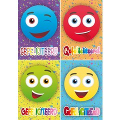 Felicitatie  smiley - miniposter A4