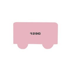 Plakfiguren wagon in verschillende kleuren