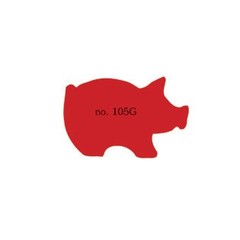 Plakfiguren varken in gemengde kleuren