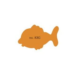 Plakfiguren grote vis in gemengde kleuren