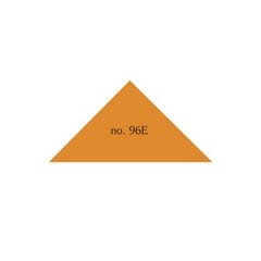 Plakfiguren driehoek in verschillende kleuren 35x35x50 mm