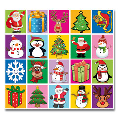 Stammetjes Stickers van  Kerst