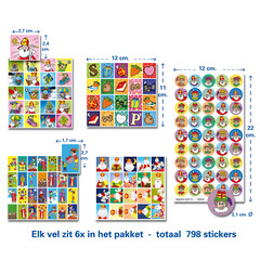 Stammetjes Sint en piet stickerpakket XXL