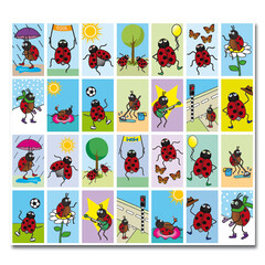 Stammetjes Lieveheersbeestjes stickers
