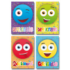 Felicitatie smileys - kaart A6