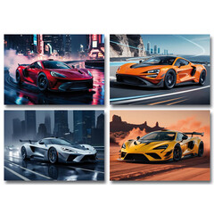 A4 Miniposter auto's