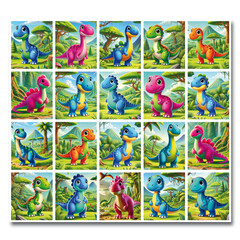 Stammetjes Dino stickers
