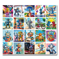 Stammetjes Robotjes stickers
