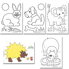 borduurkaarten bundel dieren