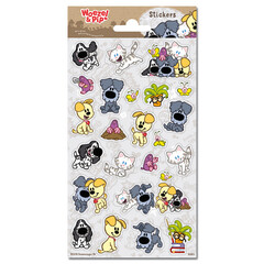 Stickervel Woezel en Pip