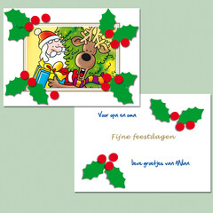 Stammetjes Kerstkaarten maken