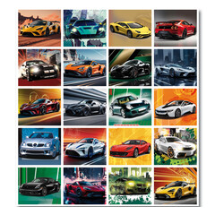 Stammetjes Stickervel snelle auto's