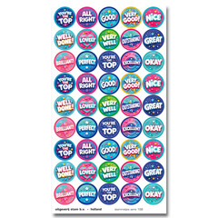 Stammetjes Stickers met Engelse woorden