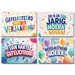 A4 Miniposter felicitatie