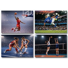 Sporten - miniposter A4