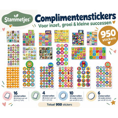 Stammetjes Complimentenstickers – motiverende teksten