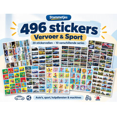 Stammetjes Vervoer en sport stickerpakket