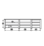 Cando Brighton radiatorombouw: Glas set 100 cm