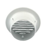 RENSON RENSON Schoepenrooster rond 80mm alu wit ral9010