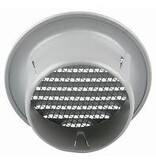 RENSON RENSON Schoepenrooster 80mm alu grijs ral9006