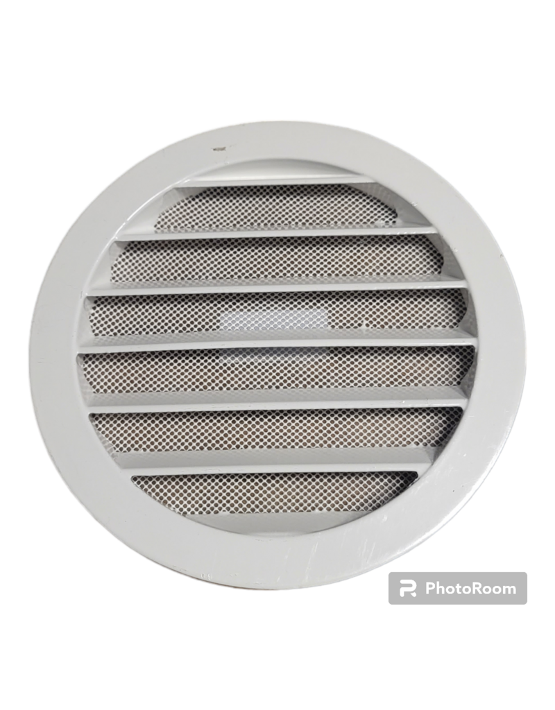 RENSON RENSON Schoepenrooster rond 150mm zwaar alu wit ral9010