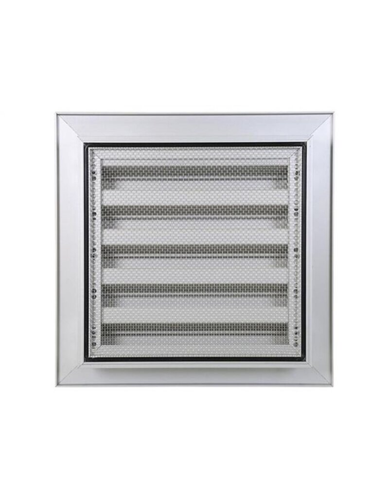 RENSON Muurrooster inbouw van aluminium is weersbestendig en is voorzien van een insectengaas RENSON 411