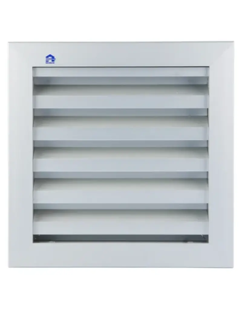 RENSON Muurrooster inbouw van aluminium is weersbestendig, het muurrooster is voorzien van een insectengaas