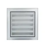 RENSON Muurrooster inbouw van aluminium is weersbestendig, het muurrooster is voorzien van een insectengaas