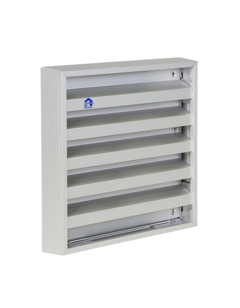 RENSON Muurrooster opbouw van aluminium is weersbestendig en is voorzien van een insectengaas RENSON431