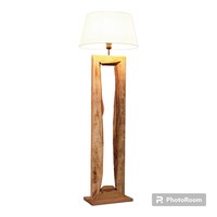 Eglo Ribadeo houten vloerlamp