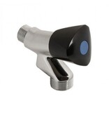 Sanivesk Wasmachinekraan + beluchter 1/2 zwarte knop