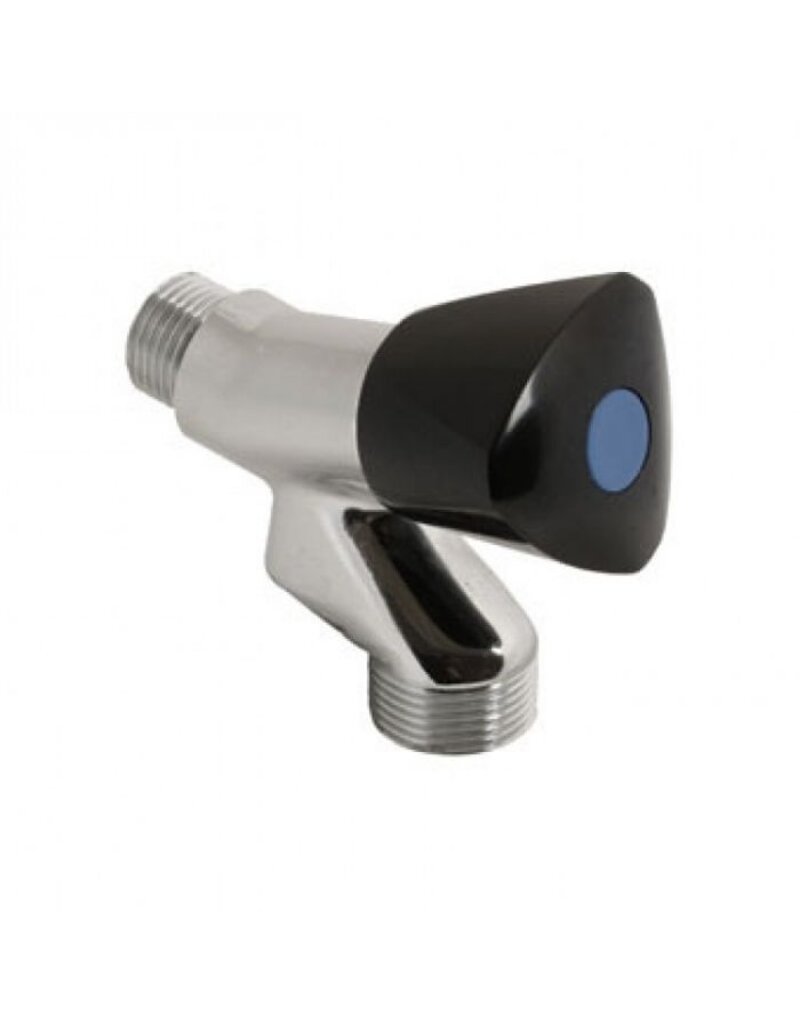 Sanivesk Wasmachinekraan + beluchter 1/2 zwarte knop