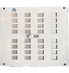 RENSON Afsluitbbaar luchtrooster opbouw wit 175 x 150 mm