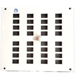 RENSON Met het afsluitbaar luchtrooster van  Renson  regelt u zelf de luchttoevoer doormiddel van een schuifknop. Het rooster is voorzien van muggengaas.