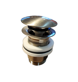 Sanivesk wastafel afvoerplug pop-up waste rvs 5/4''