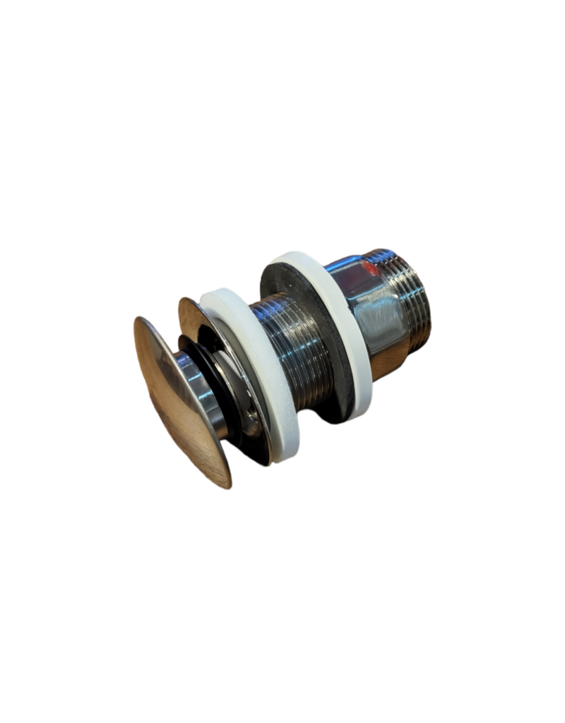 Sanivesk 5/4'' wastafelplug pop-up edelmetaal rvs