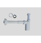 Sanivesk Sanivesk wastafelsifon wit kunststof 5/4'' smal model