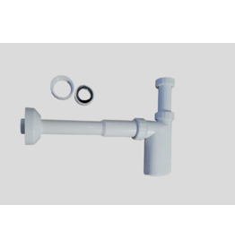 Sanivesk wastafelsifon kunststof wit 5/4''