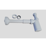 Sanivesk Sanivesk wastafelsifon wit kunststof 5/4'' smal model