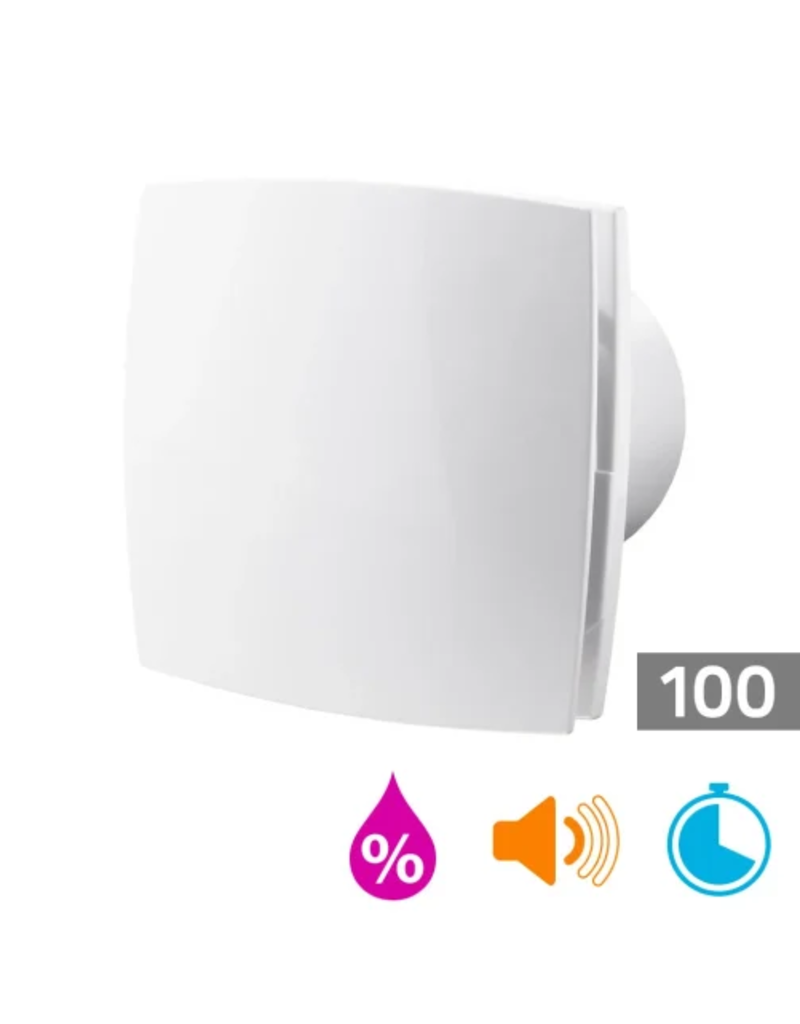 Sanivesk Sanivesk design ventilator D100TH met timer en vochtsensor