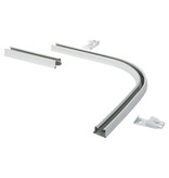 Intensions  U- luxe railgordijnrail bocht 90 graden met koppelstuk