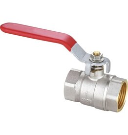 Sanivesk 1/2" Messing vernikkeld kogelafsluiter, 2x binnendraad