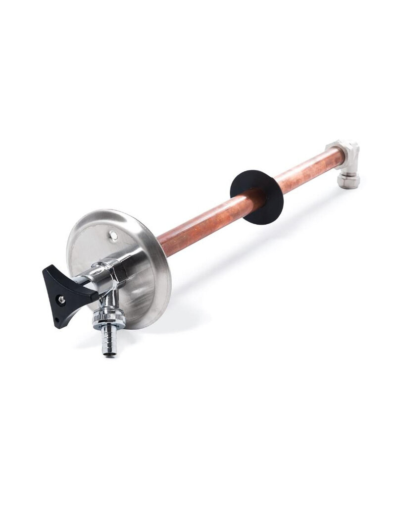 Sanivesk Luxe vorstvrije gevelkraan-combinatie 22mm met keerklep