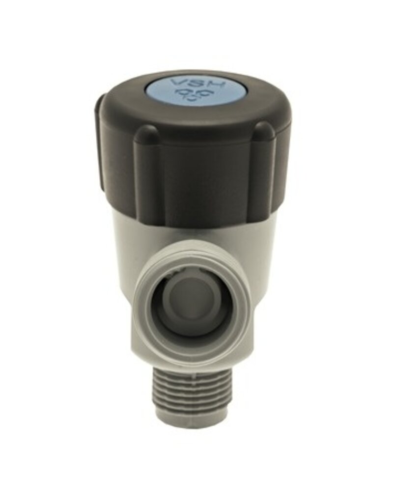 VSH Kunststof wasmachine kraan VSH aquarius 1/2 met 3/4 slangaansluiting